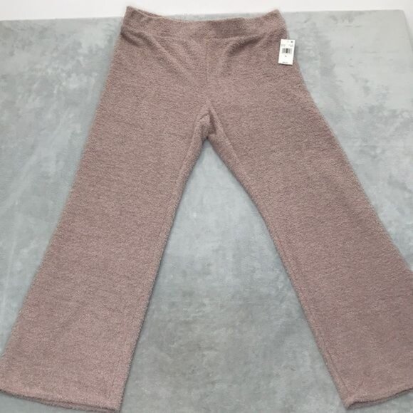 Steve Madden Women's Wide-Leg Chenille Sleep Pants in Bark XL New - Picture 1 of 11